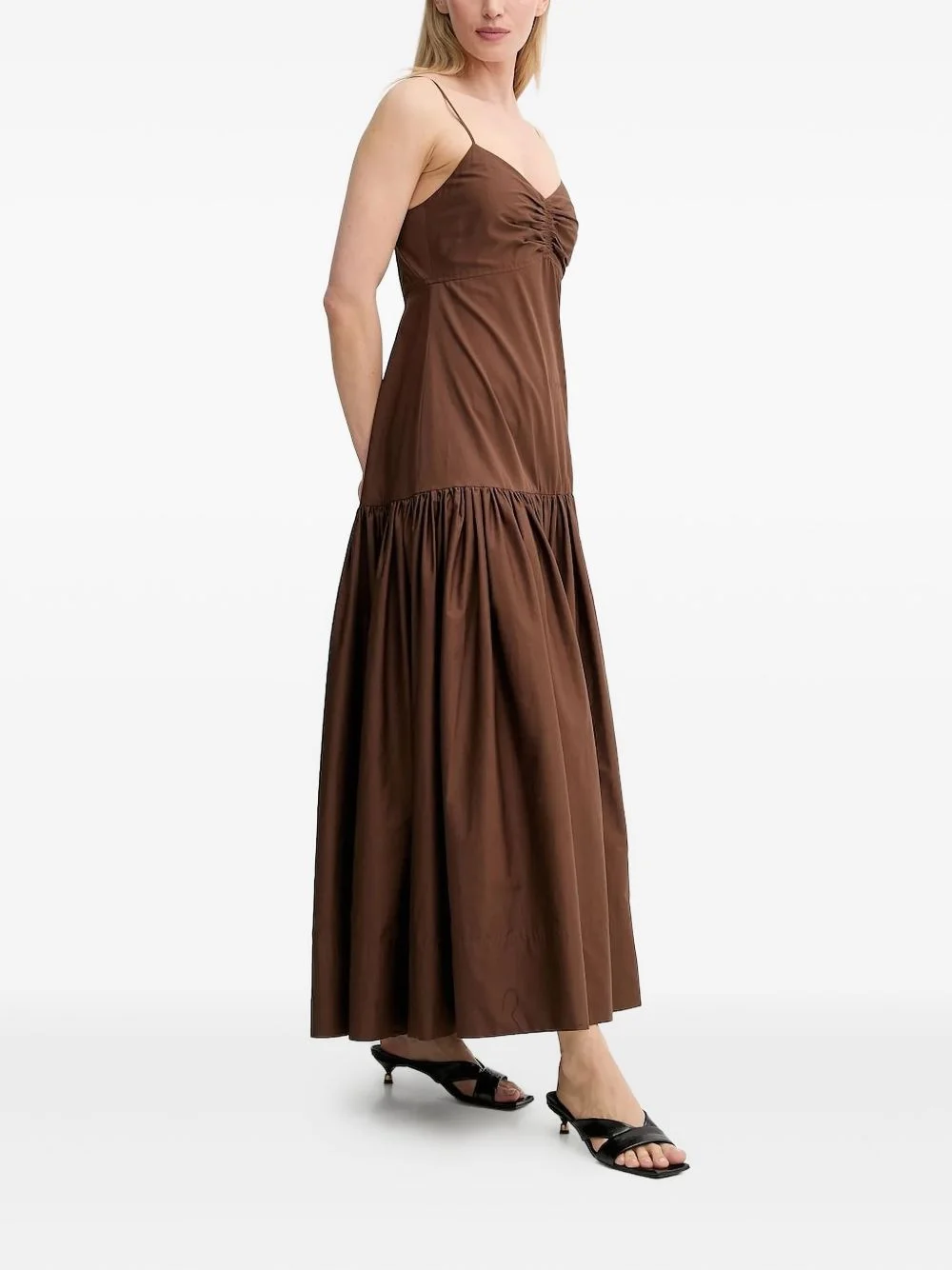 Harper gathered-tiered maxi dress - 1
