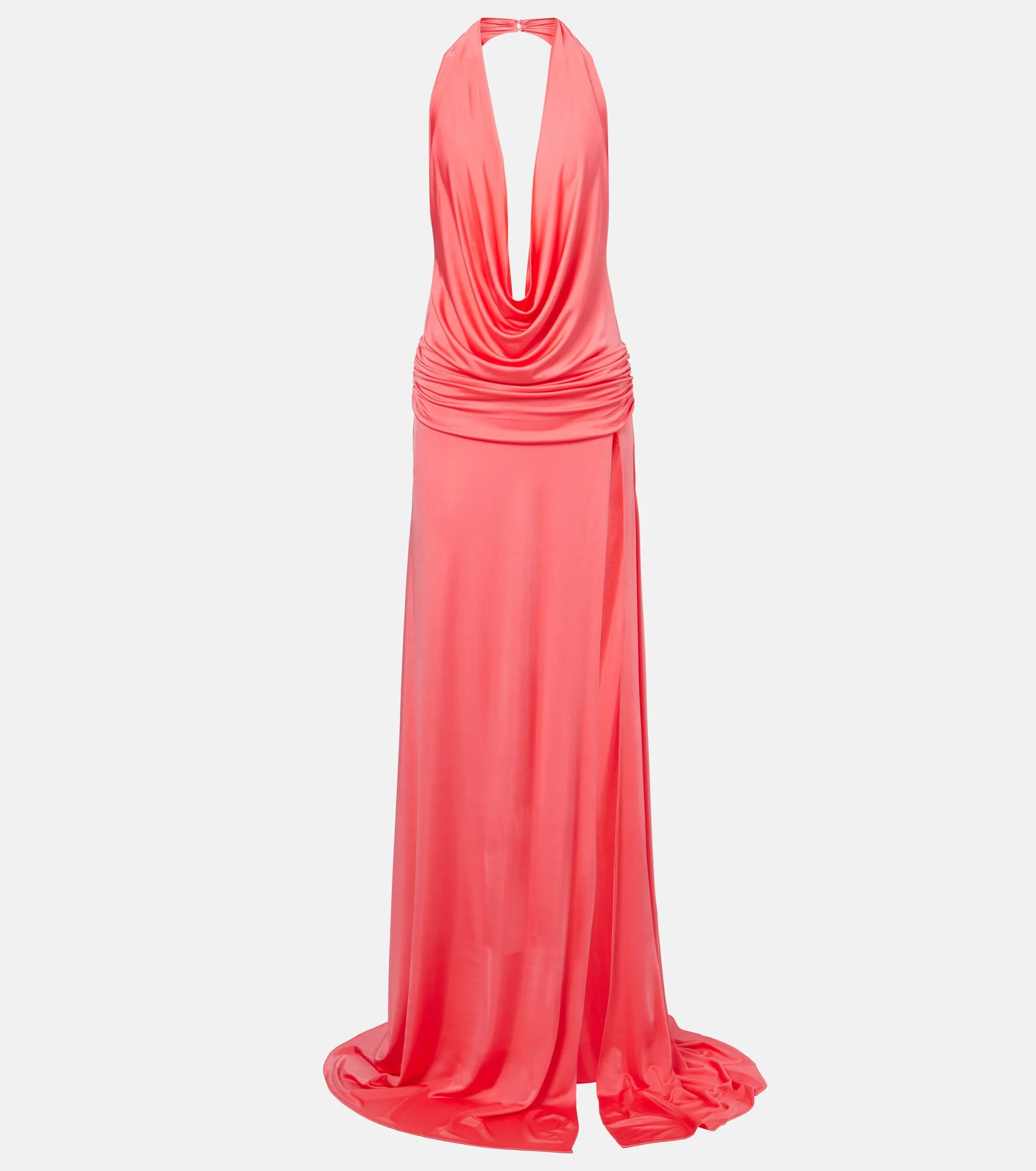Tanit draped satin gown - 1