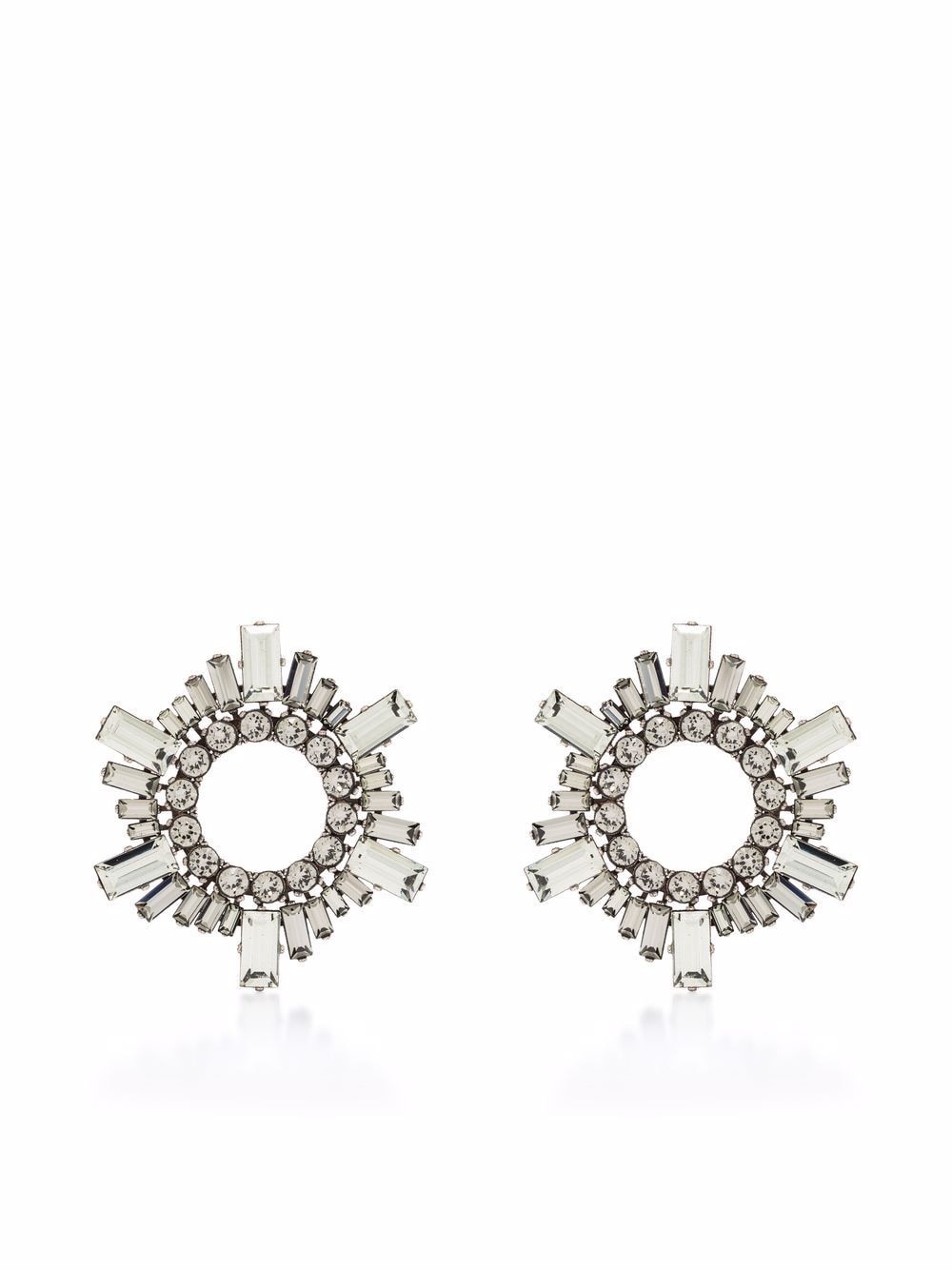 Mini Begum crystal-embellished earrings - 1