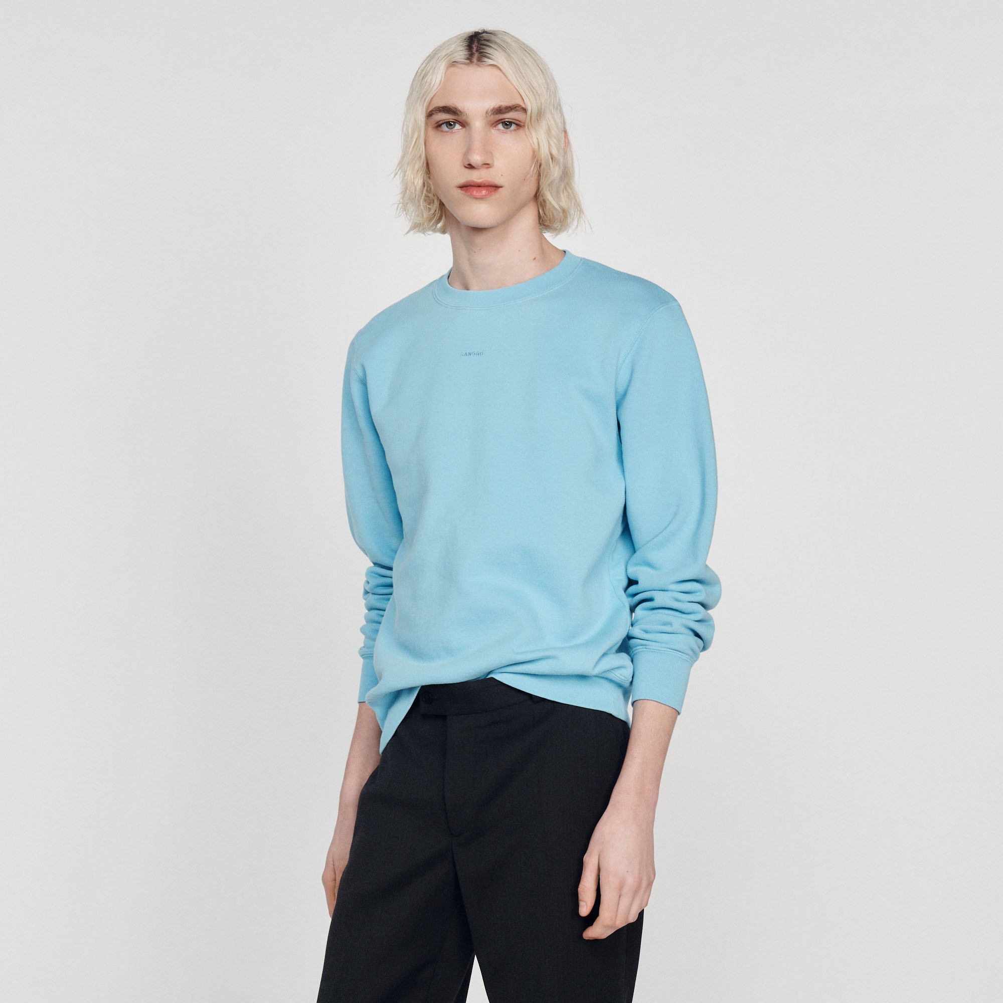 Embroidered fleece sweatshirt - 5