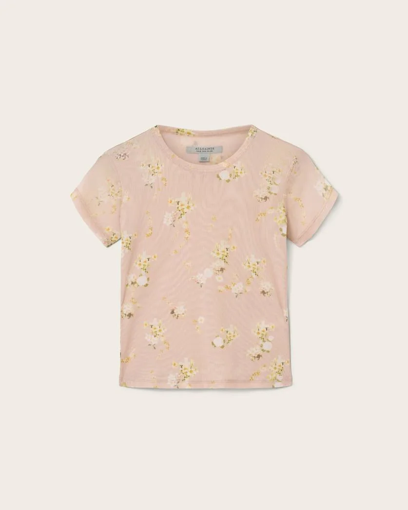 ELLIE MESH FLORAL T-SHIRT - 1