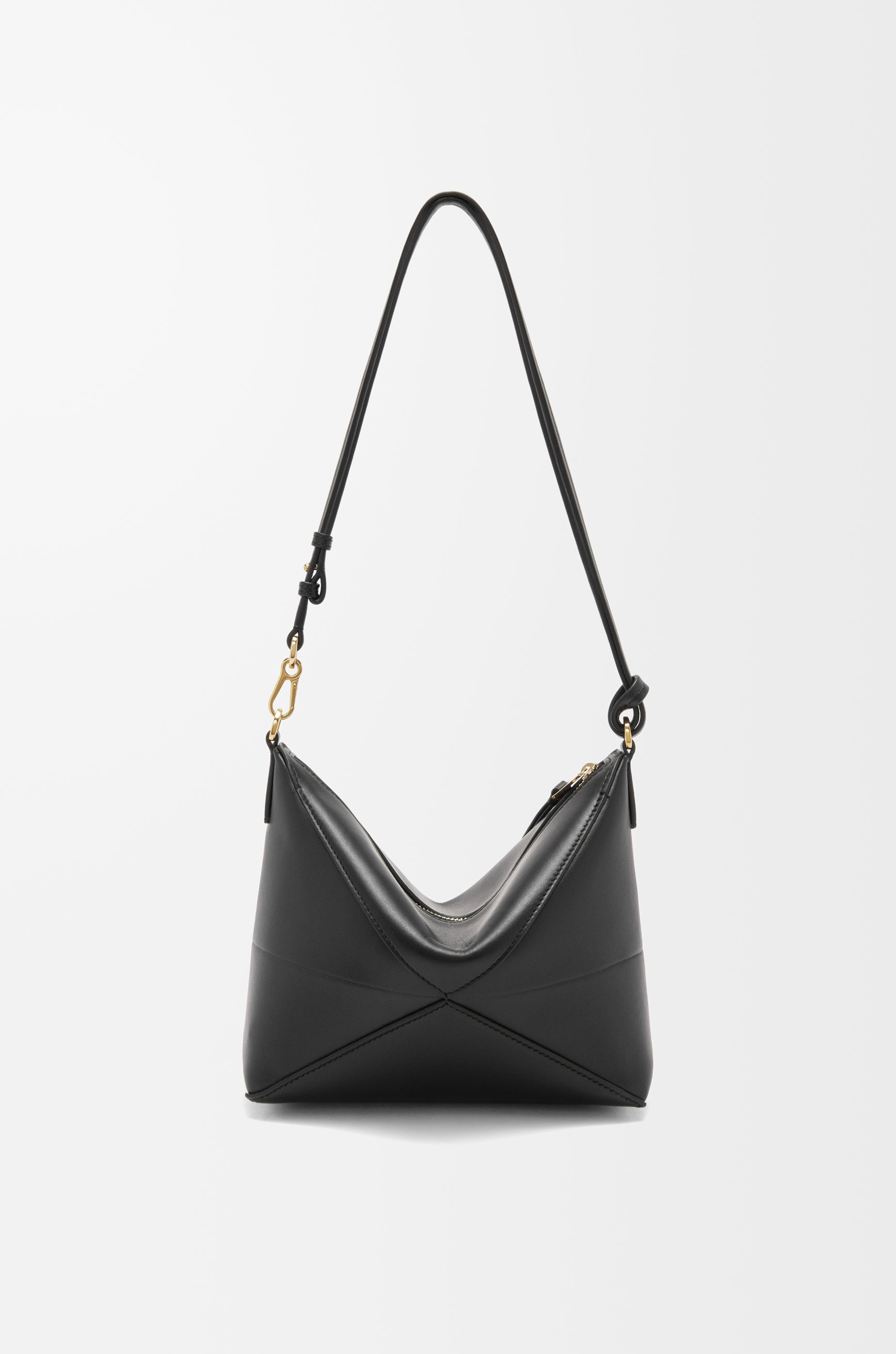 Puzzle Fold pouch in shiny nappa calfskin - 7