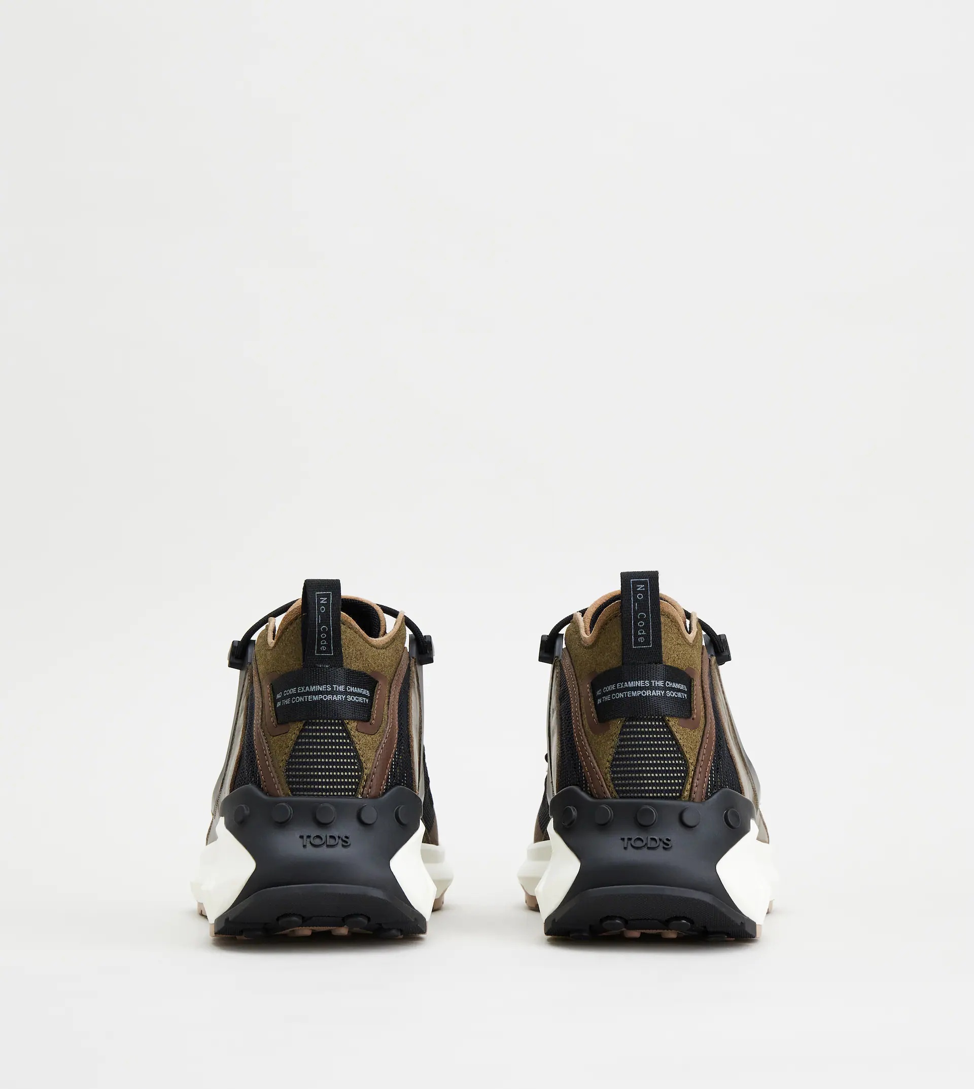 NO_CODE J IN TECHNICAL FABRIC AND LEATHER - BLACK, BROWN - 2