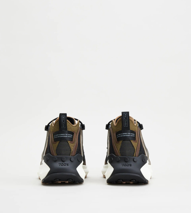 Tod's NO_CODE J IN TECHNICAL FABRIC AND LEATHER - BLACK, BROWN outlook