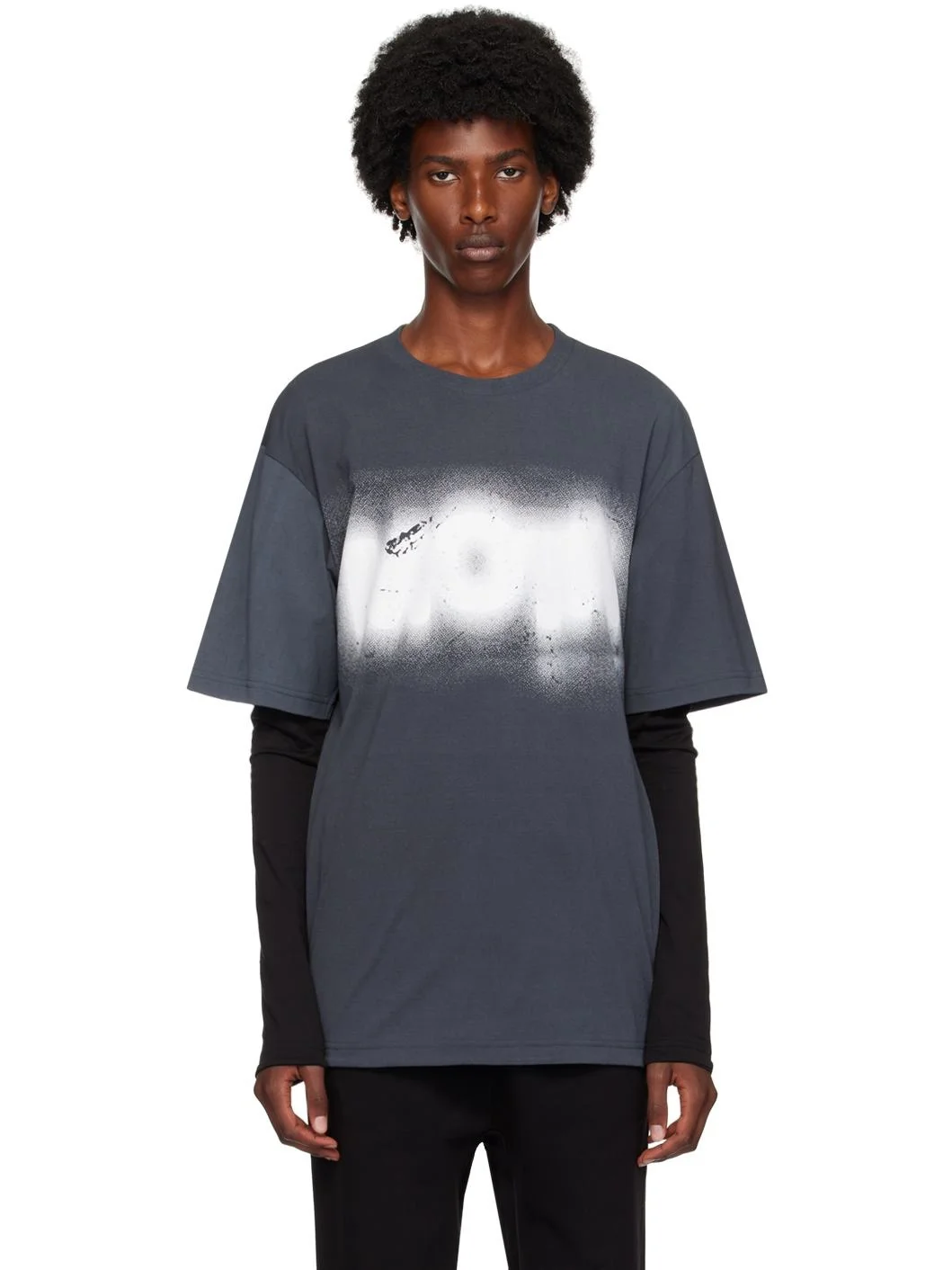 Black Layer Long Sleeve T-Shirt - 1