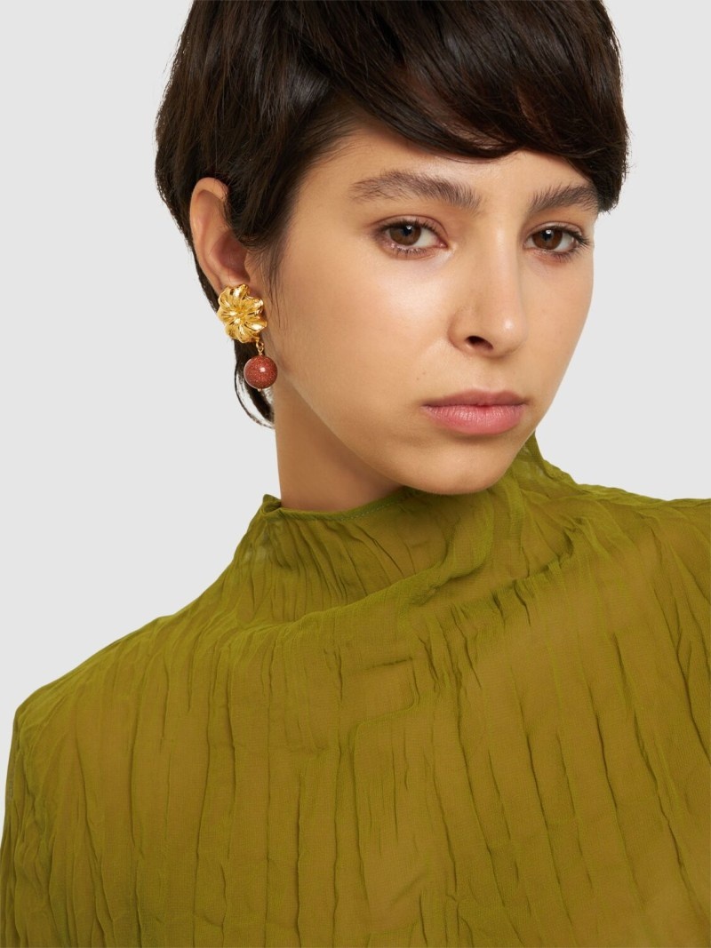 Sonia Daisy sunstone earrings - 2