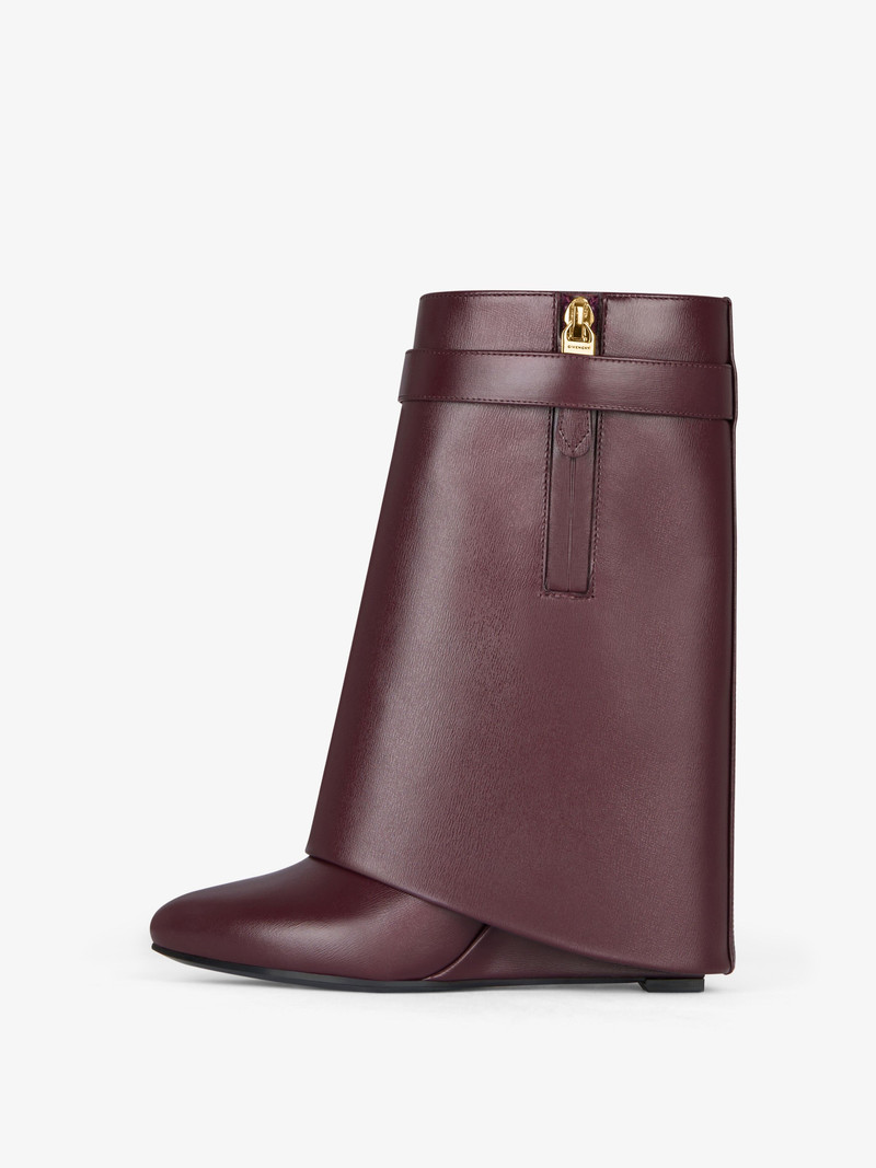 SHARK LOCK ANKLE BOOTS IN LEATHER 5