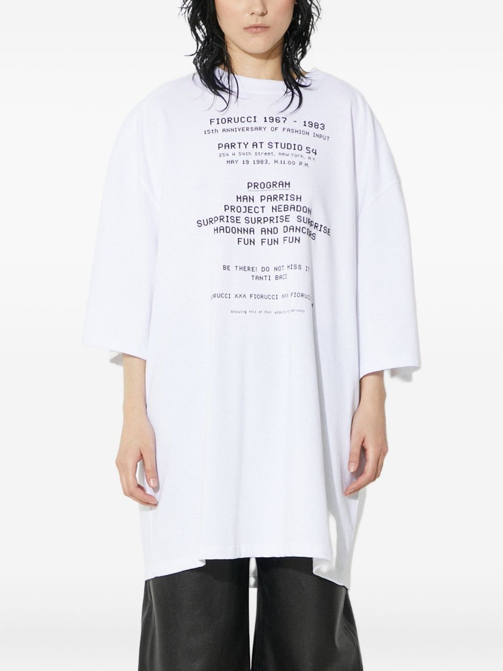 text-print T-shirt - 3
