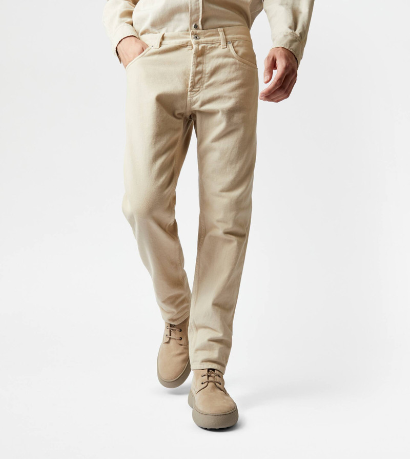 TOD'S 5 POCKET TROUSERS - BROWN 7