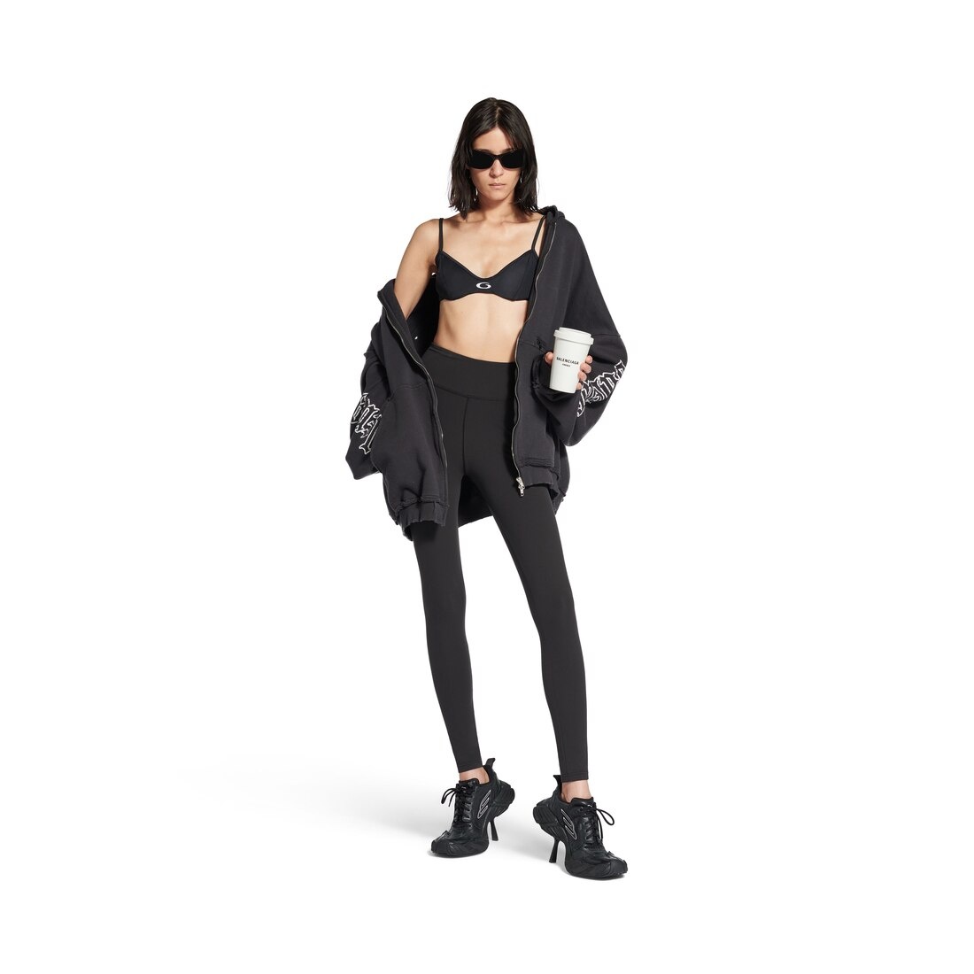 Women's Sporty Bikini in Black - 4