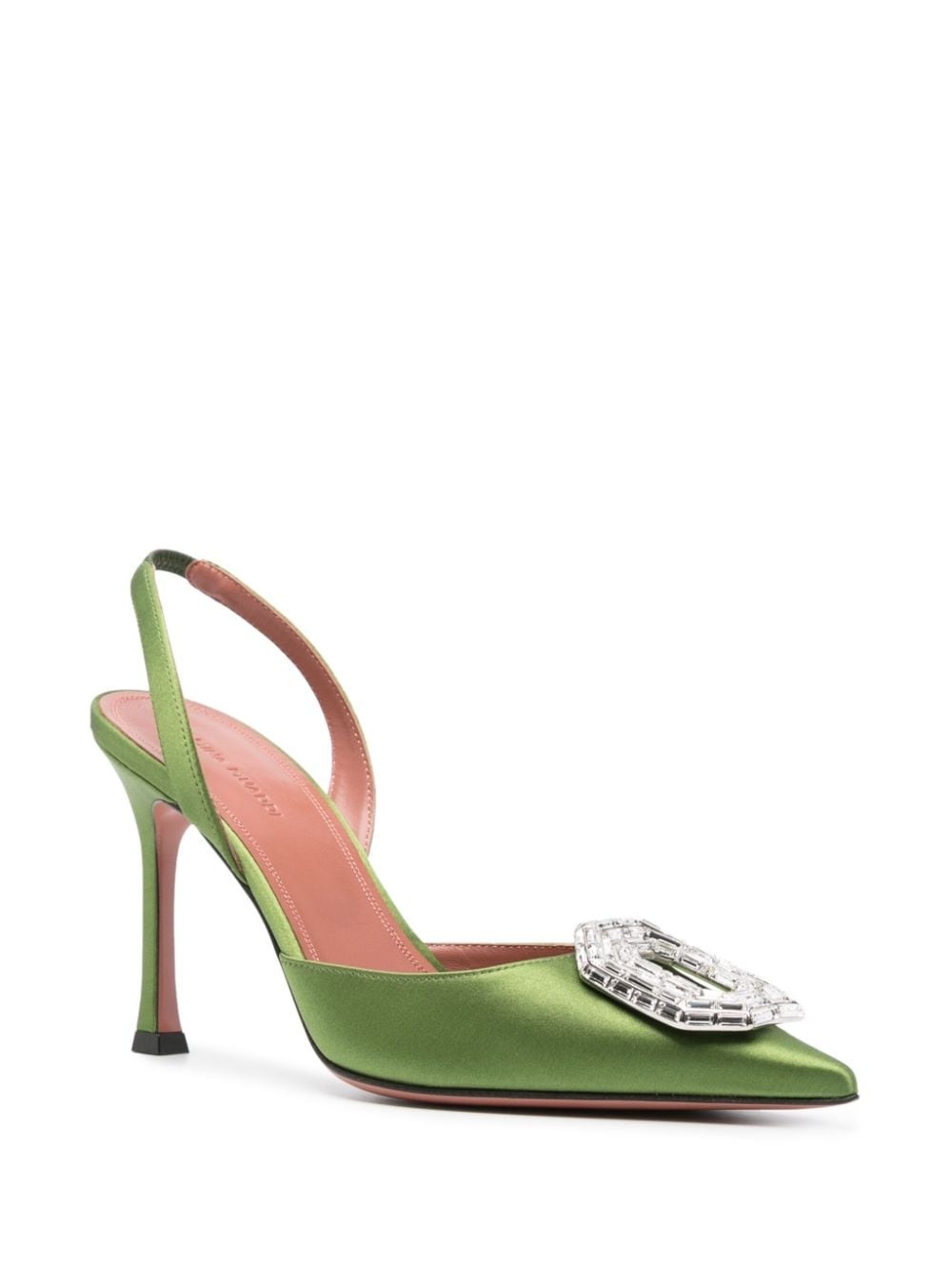 Camelia 95mm crystal-buckle pumps - 2