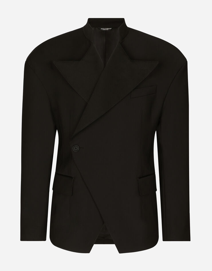 Stretch wool fabric Sicilia-fit jacket - 1
