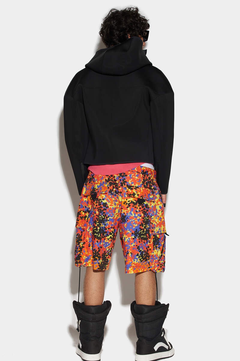 GOTH CAMO BIG ELASTIC SHORTS - 2