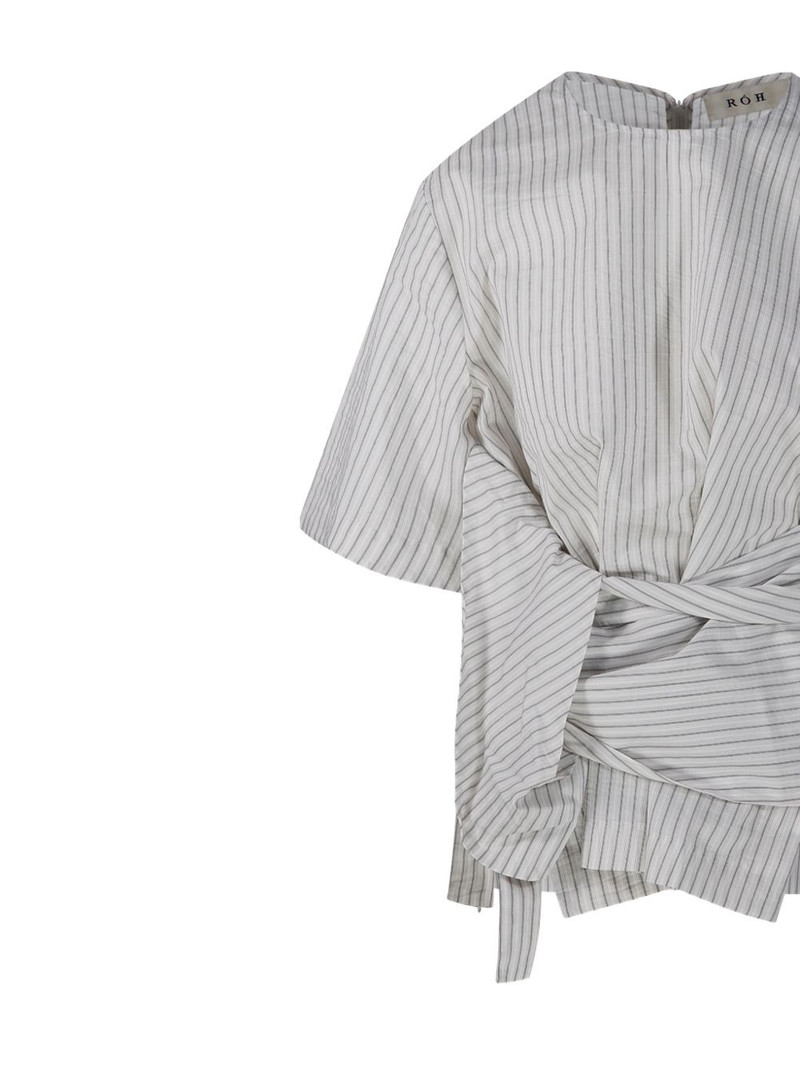 striped tie blouse 4