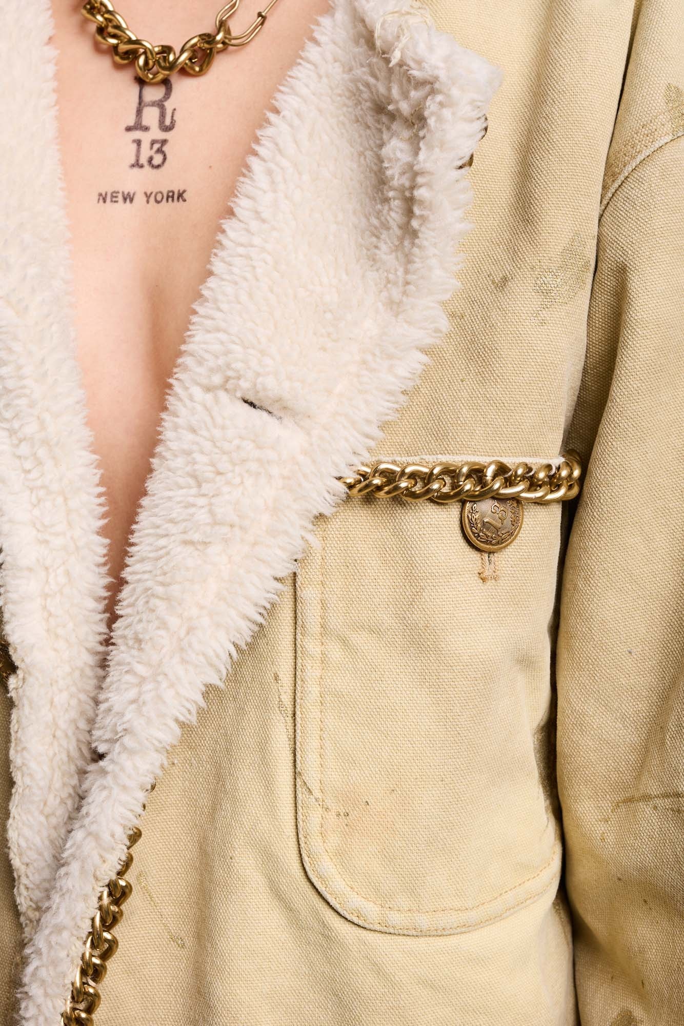 CROPPED CHORE JACKET - KHAKI CANVAS - 8