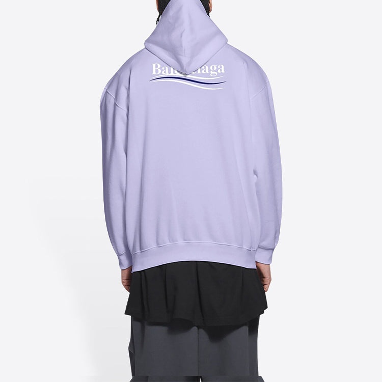 Balenciaga Political Campaign Hoodie Medium Fit 'Purple' 600583TKVI93072 - 5
