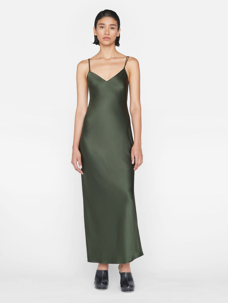 FRAME V-Neck Cami Dress in Surplus outlook