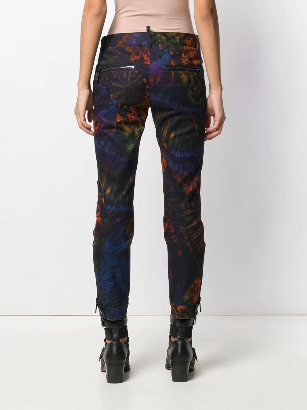 tie-dye cropped trousers - 4
