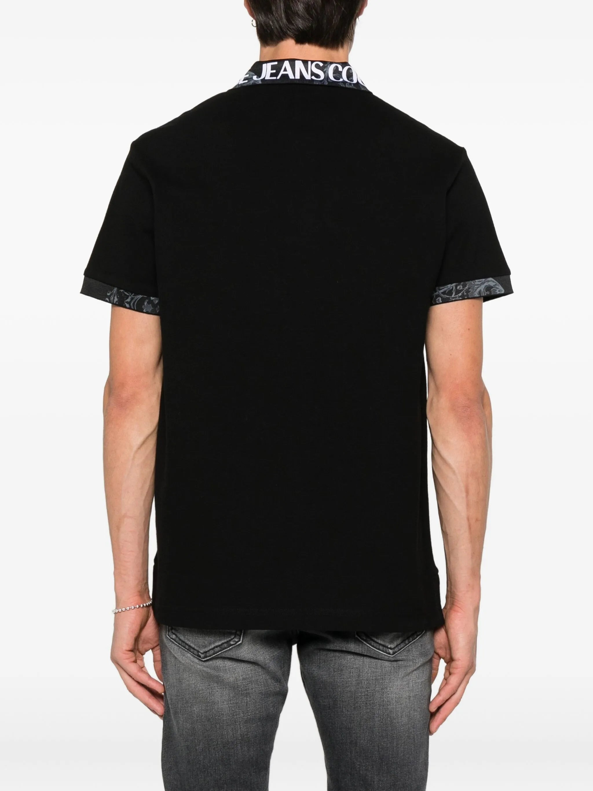 Versace Jeans Couture Logo-print Collar Polo Shirt - 4