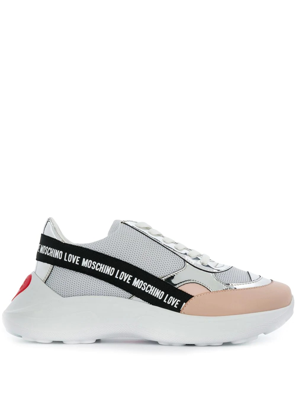 chunky sole panelled sneakers - 1