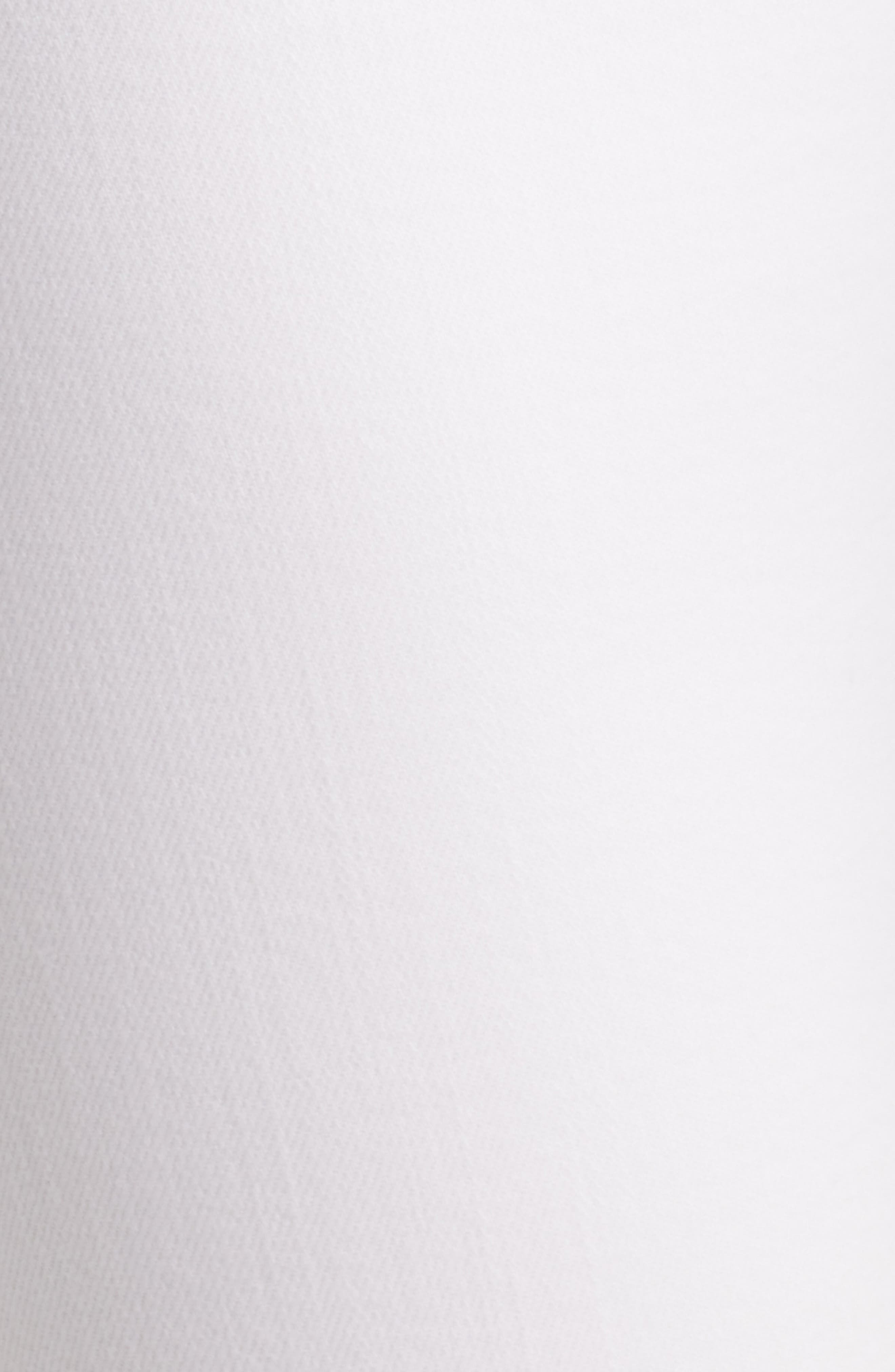 FRAME The Pencil Crop High Waist Ankle Slim Straight Leg Jeans in White at Nordstrom - 6