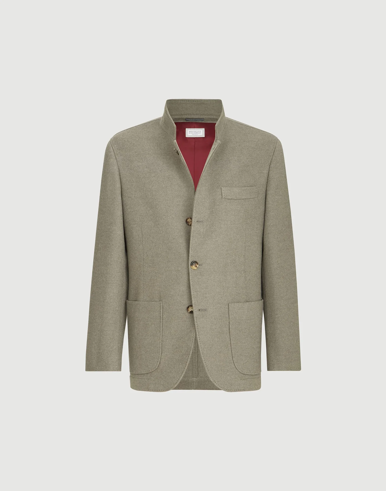 Lightweight water-resistant cashmere outerwear blazer - 1