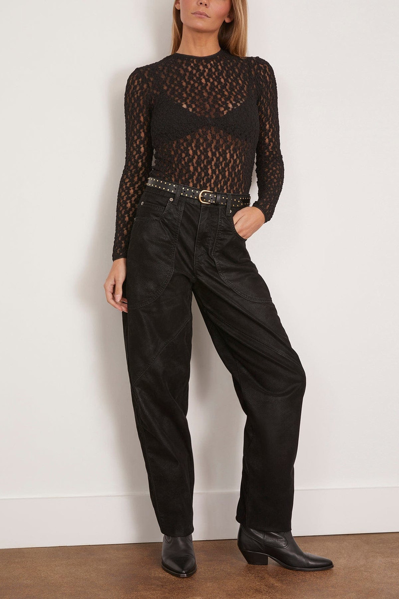 Isabel Marant Gaelle Blouse in Black outlook
