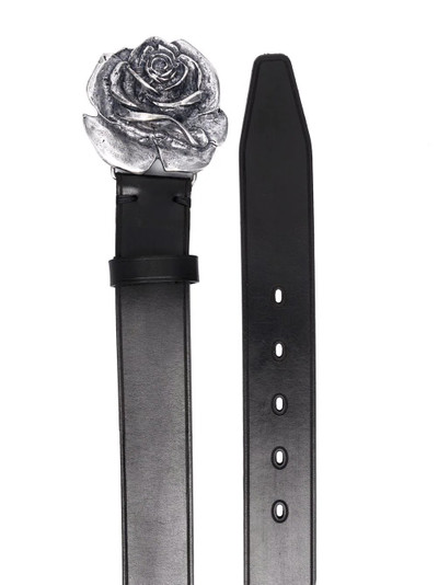 Etro Rose-Shaped Buckle leather belt outlook