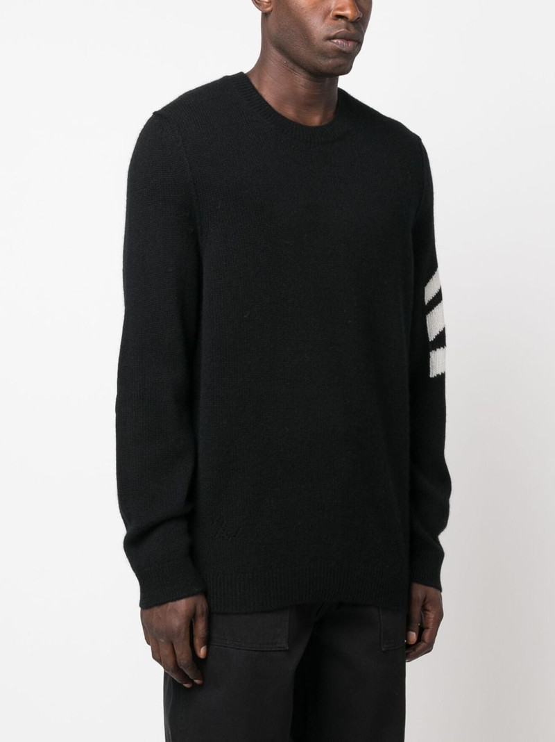 stripe-detail cashmere jumper 3