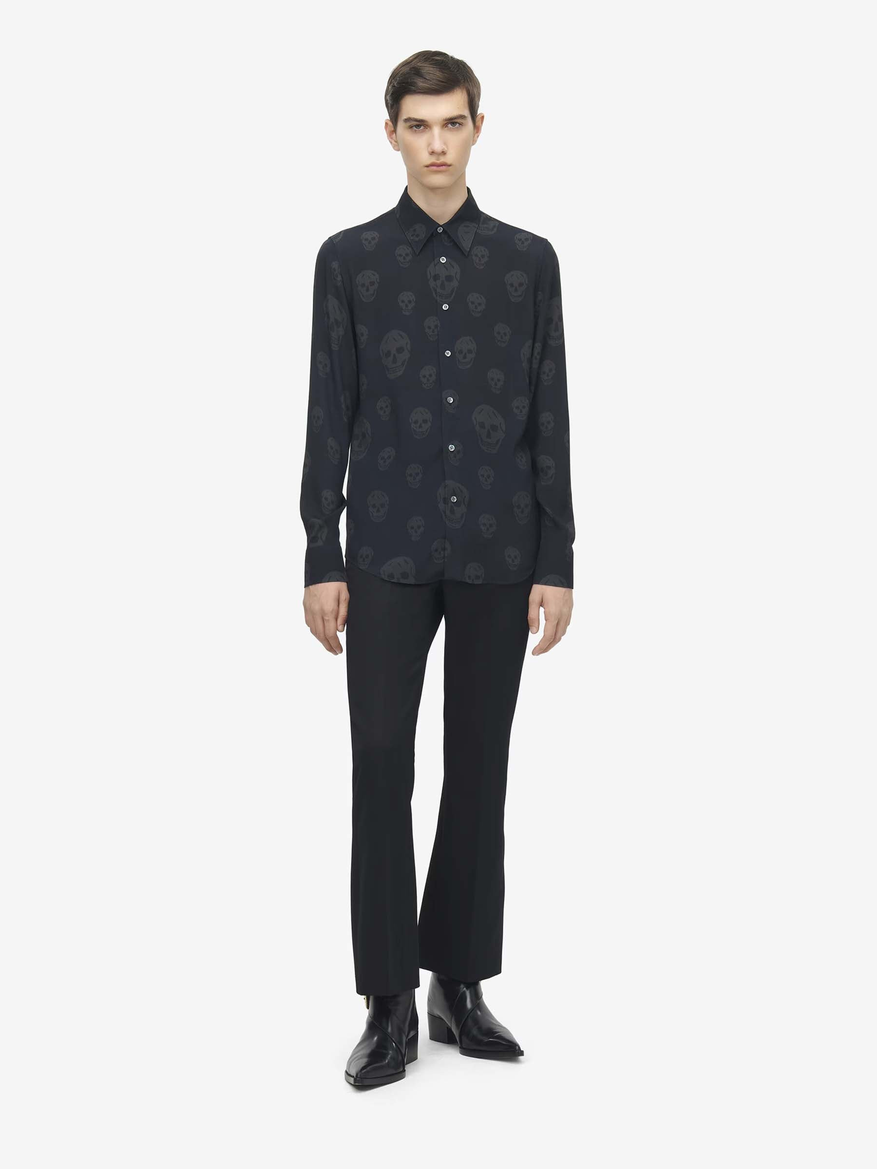 SKULL PRINT SHIRT - 2