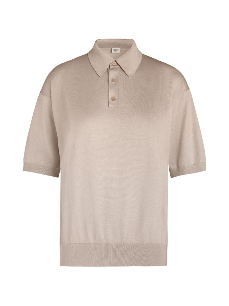 button-fastening polo shirt 1