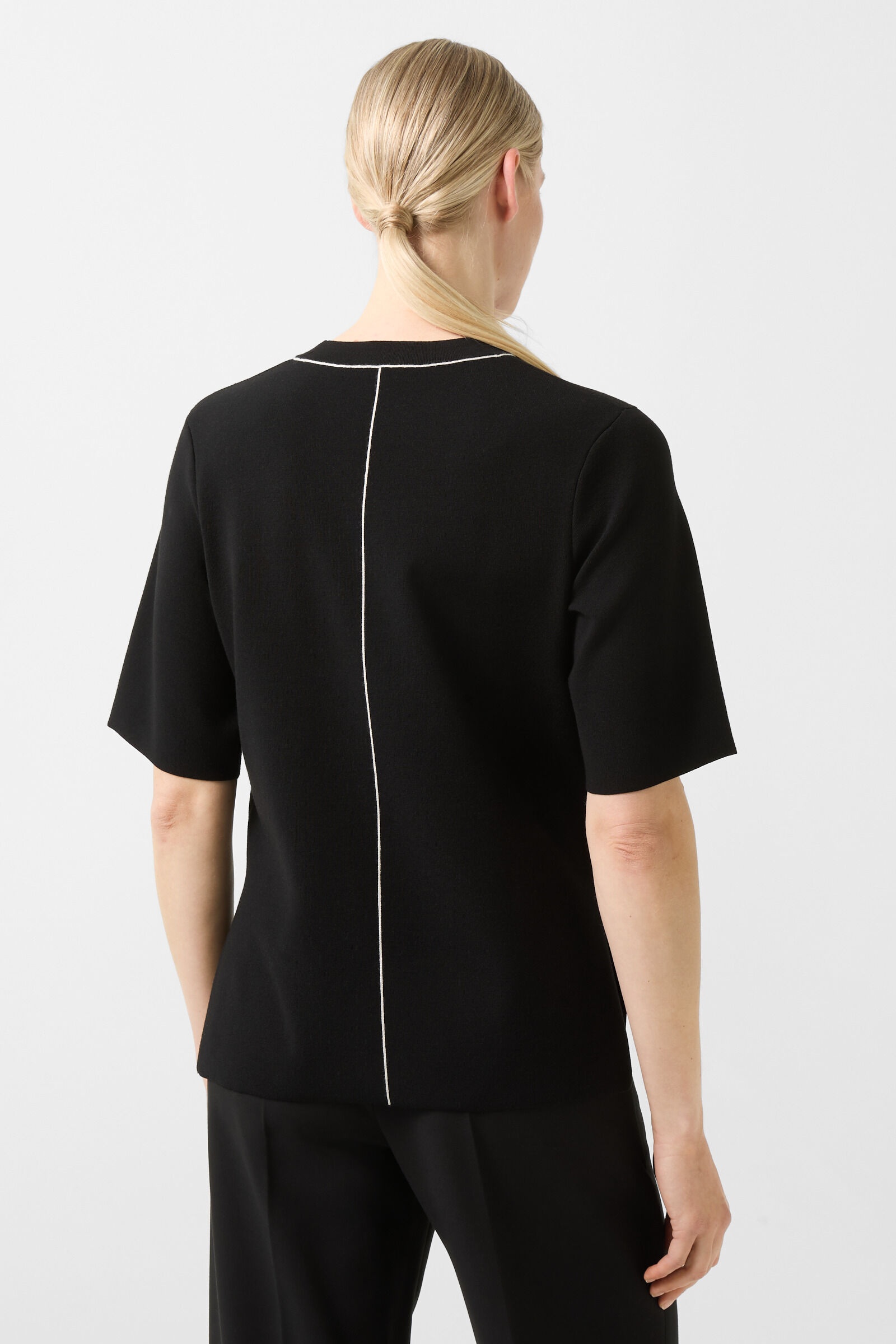 Amanda knitted top in Black - 3