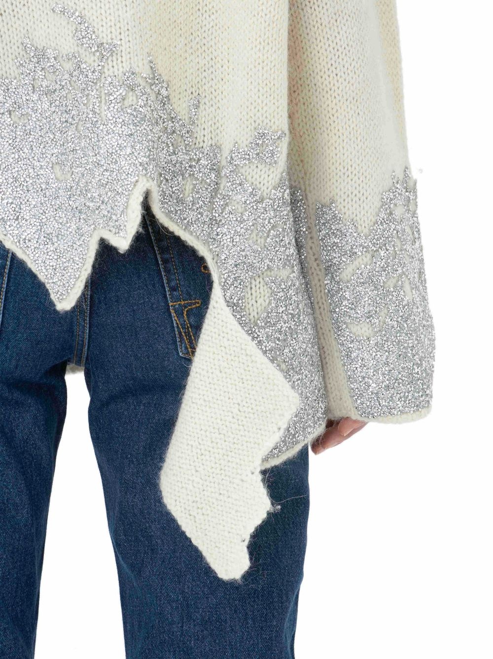 x Michael Clark distressed glitter jumper - 7