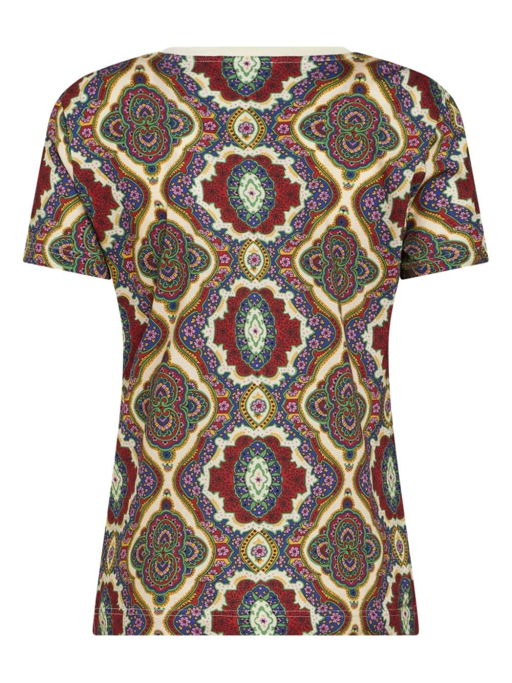 Medallion-print cotton T-shirt - 6