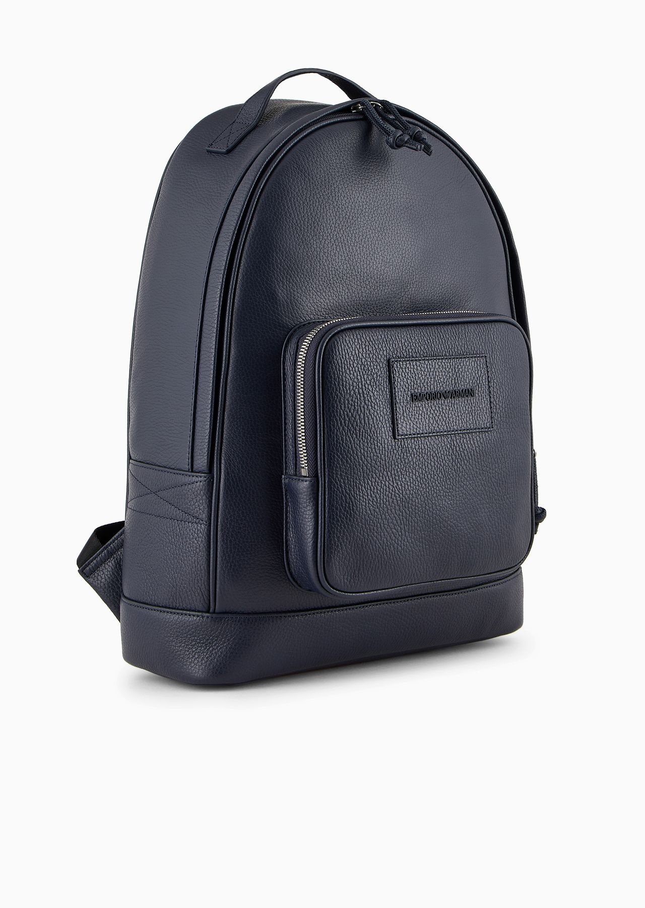 Rounded backpack in tumbled leather - 2
