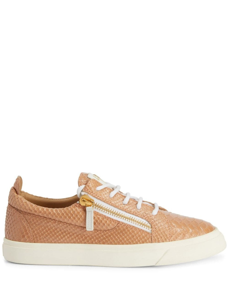 Gail snakeskin-effect leather sneakers 1