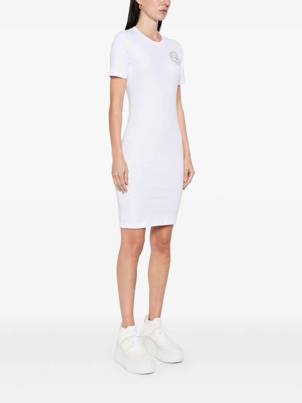 logo-print mini dress - 3