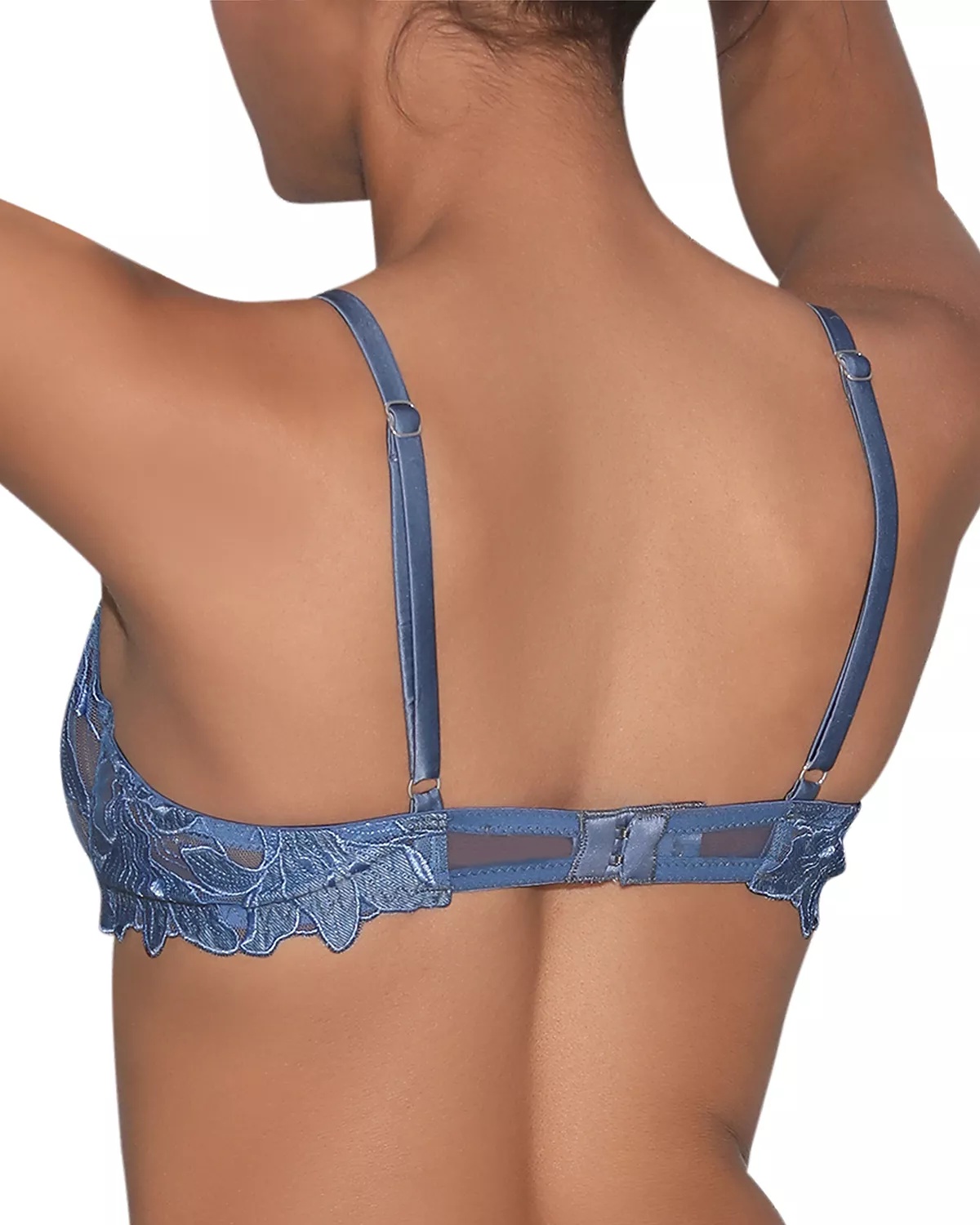 Lily Embroidered Plunge Demi Bra - 3