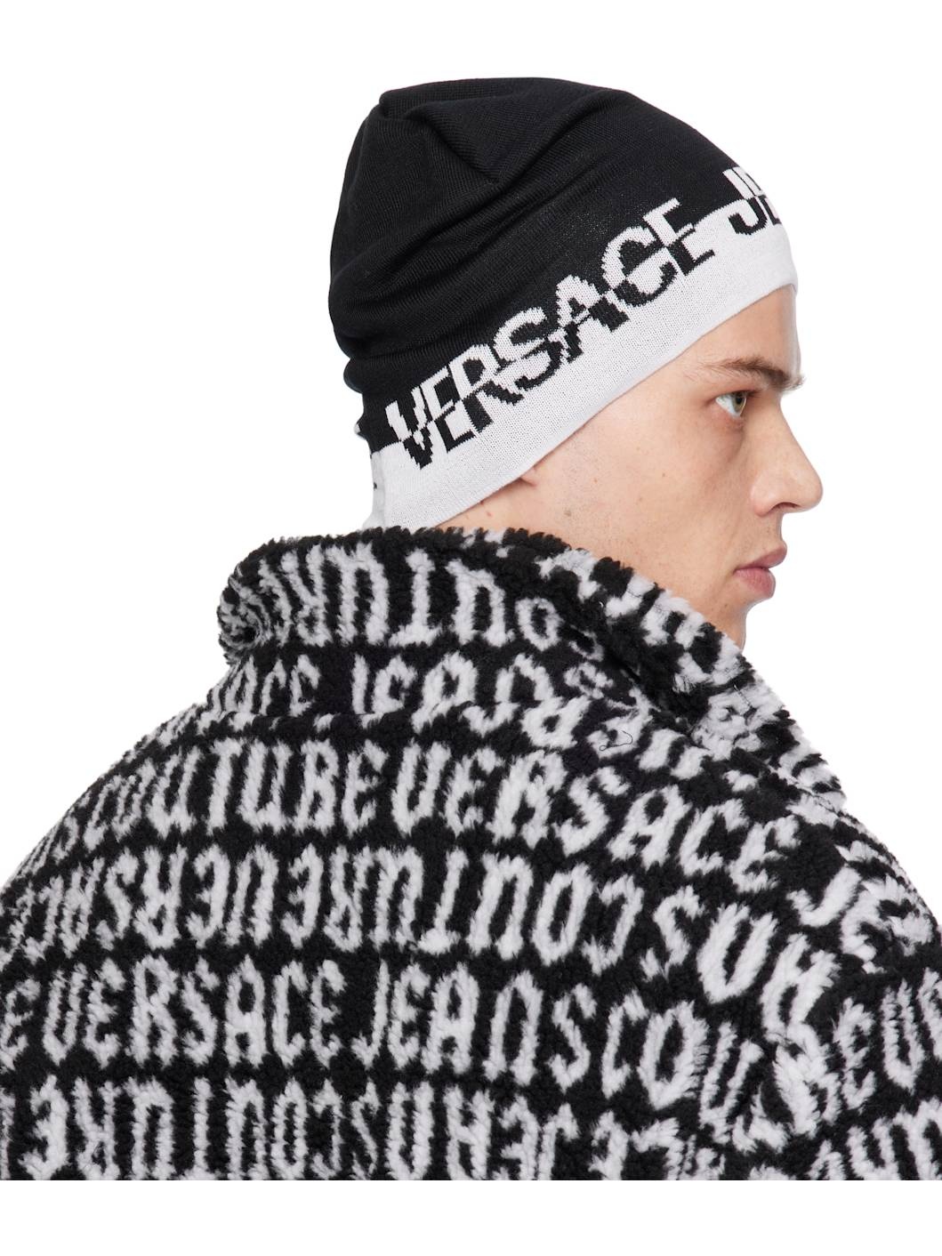 Black Cut Logo Beanie - 3
