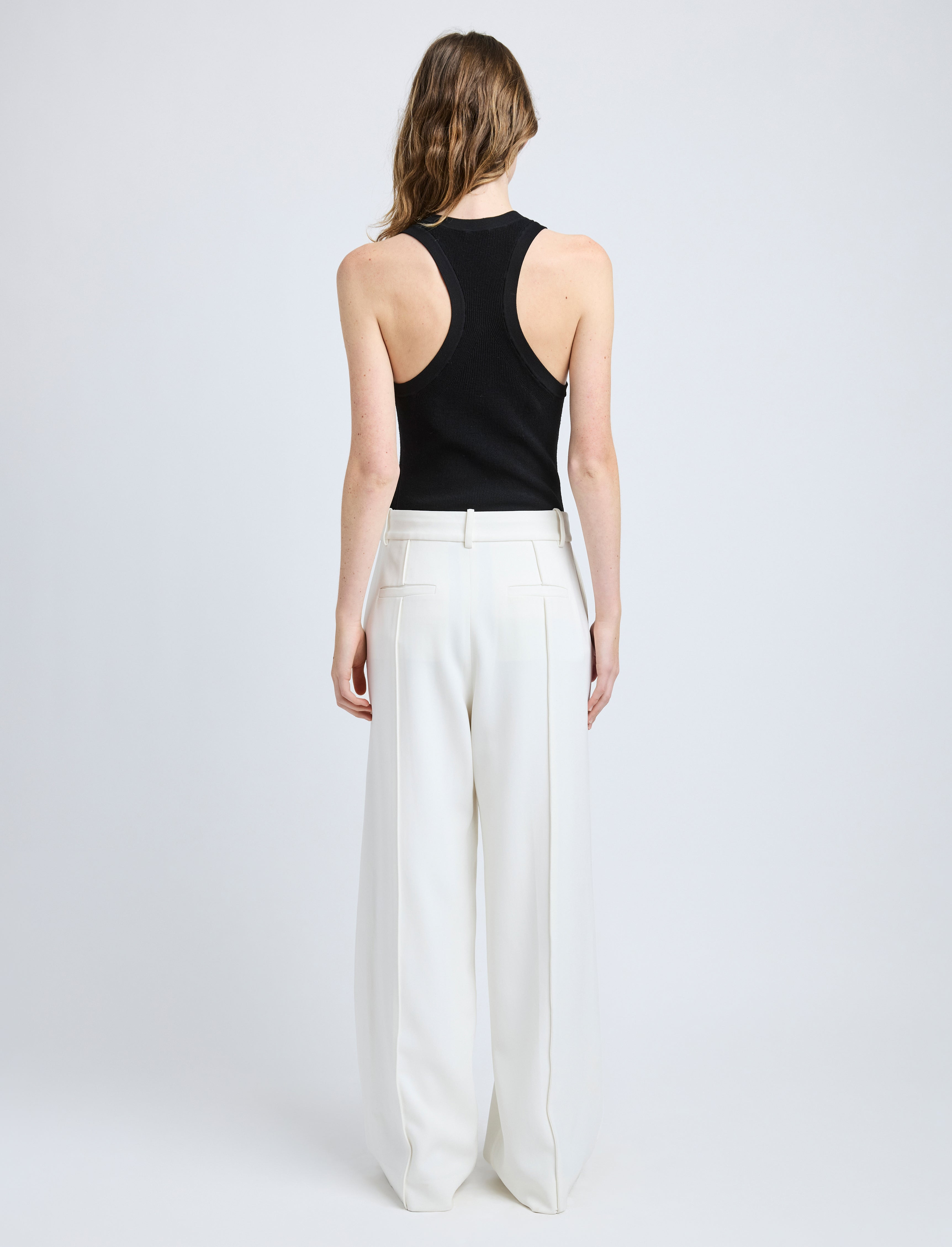 Weyes Pant in Matte Viscose Crepe - 4