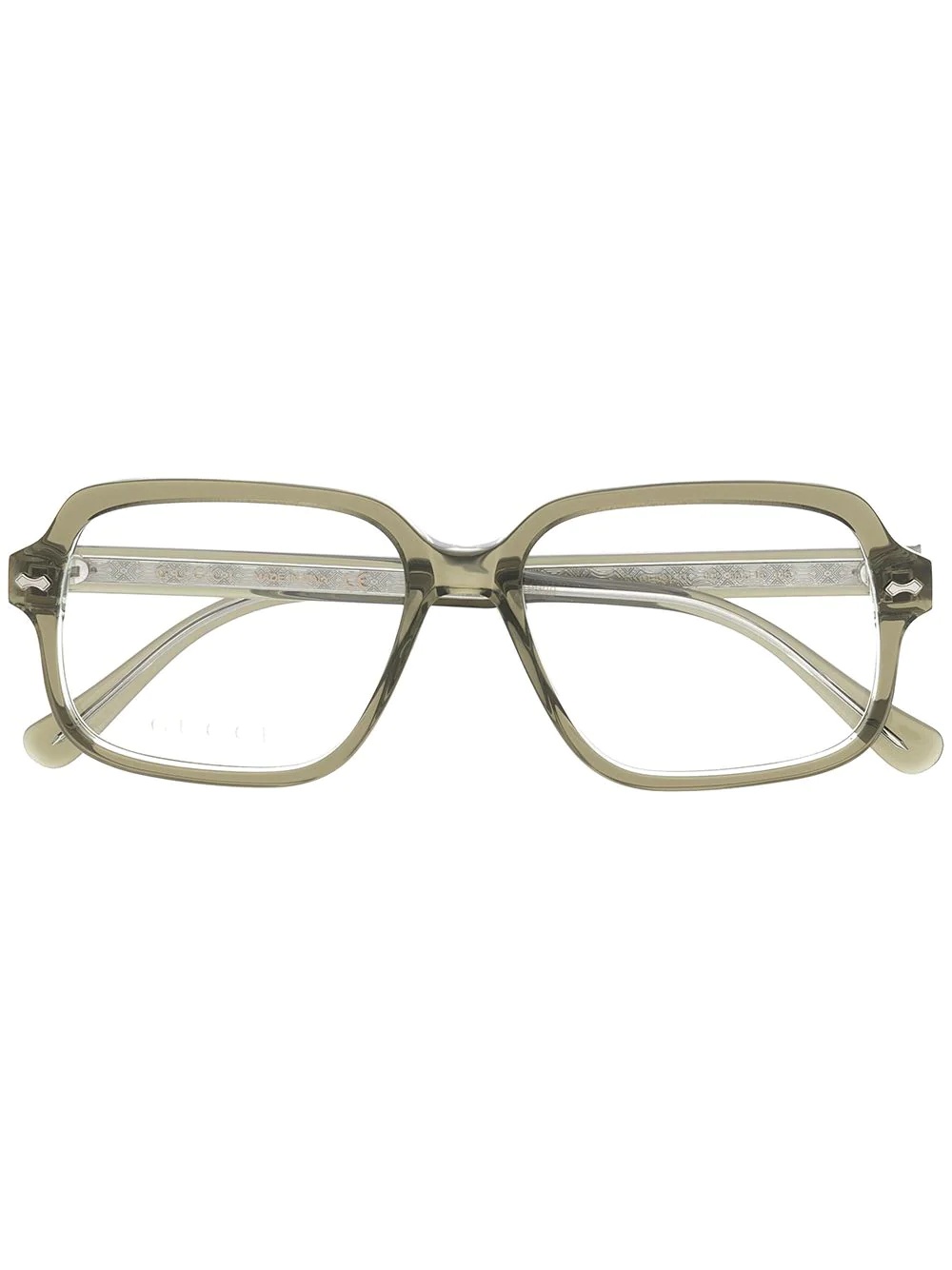 rectangular-frame glasses - 1