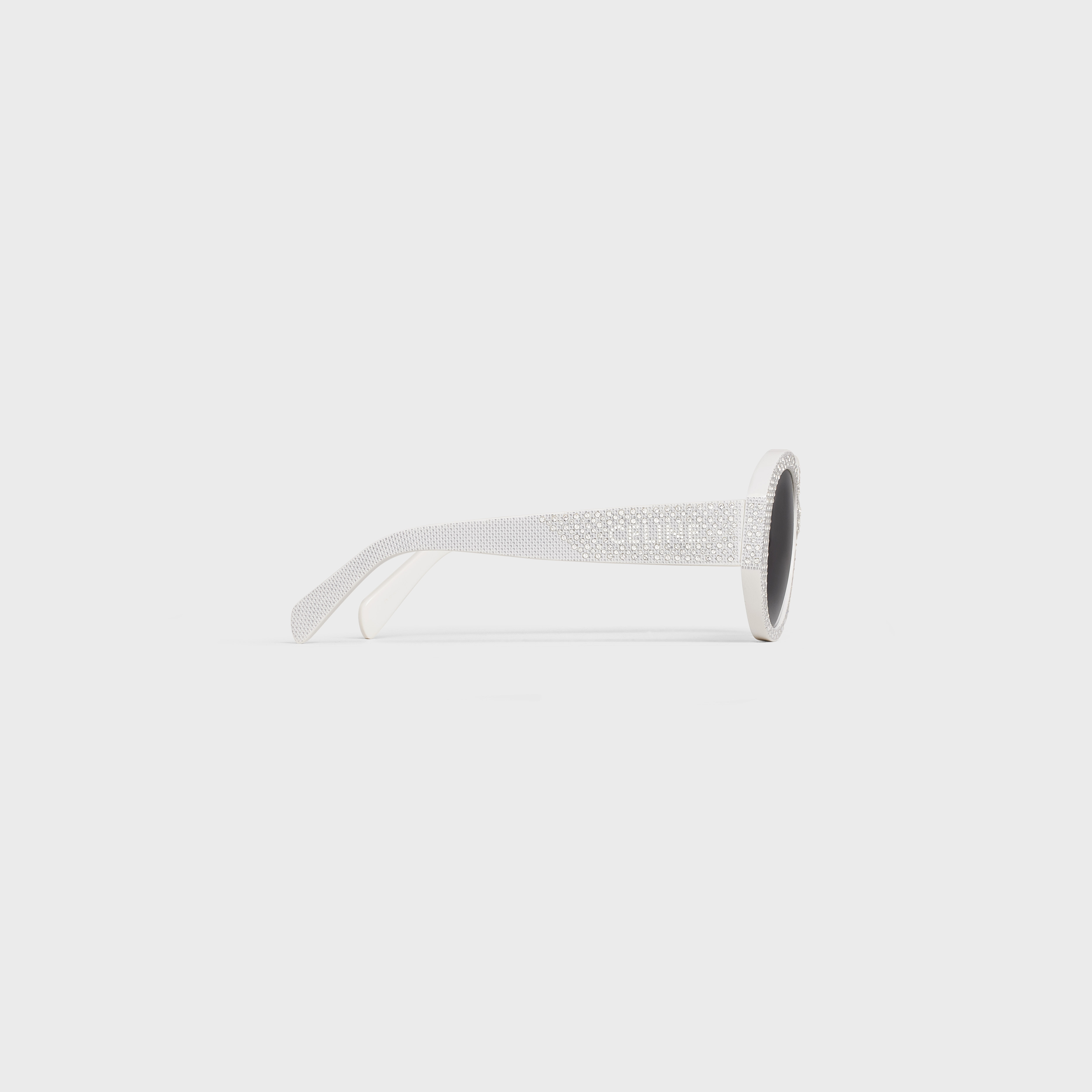 Round S240 Sunglasses in Acetate with Crystals - 4