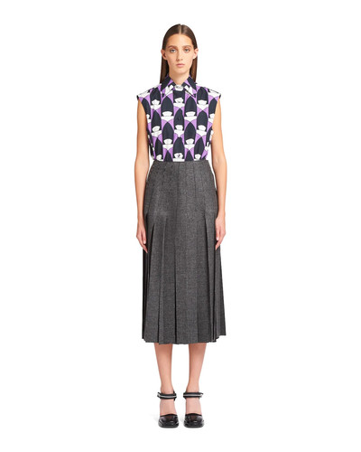 Prada Heavy cloth skirt outlook