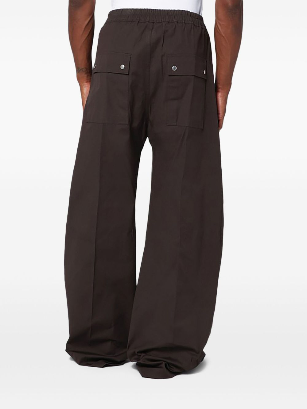 studd-embellishment drawstring trousers - 4