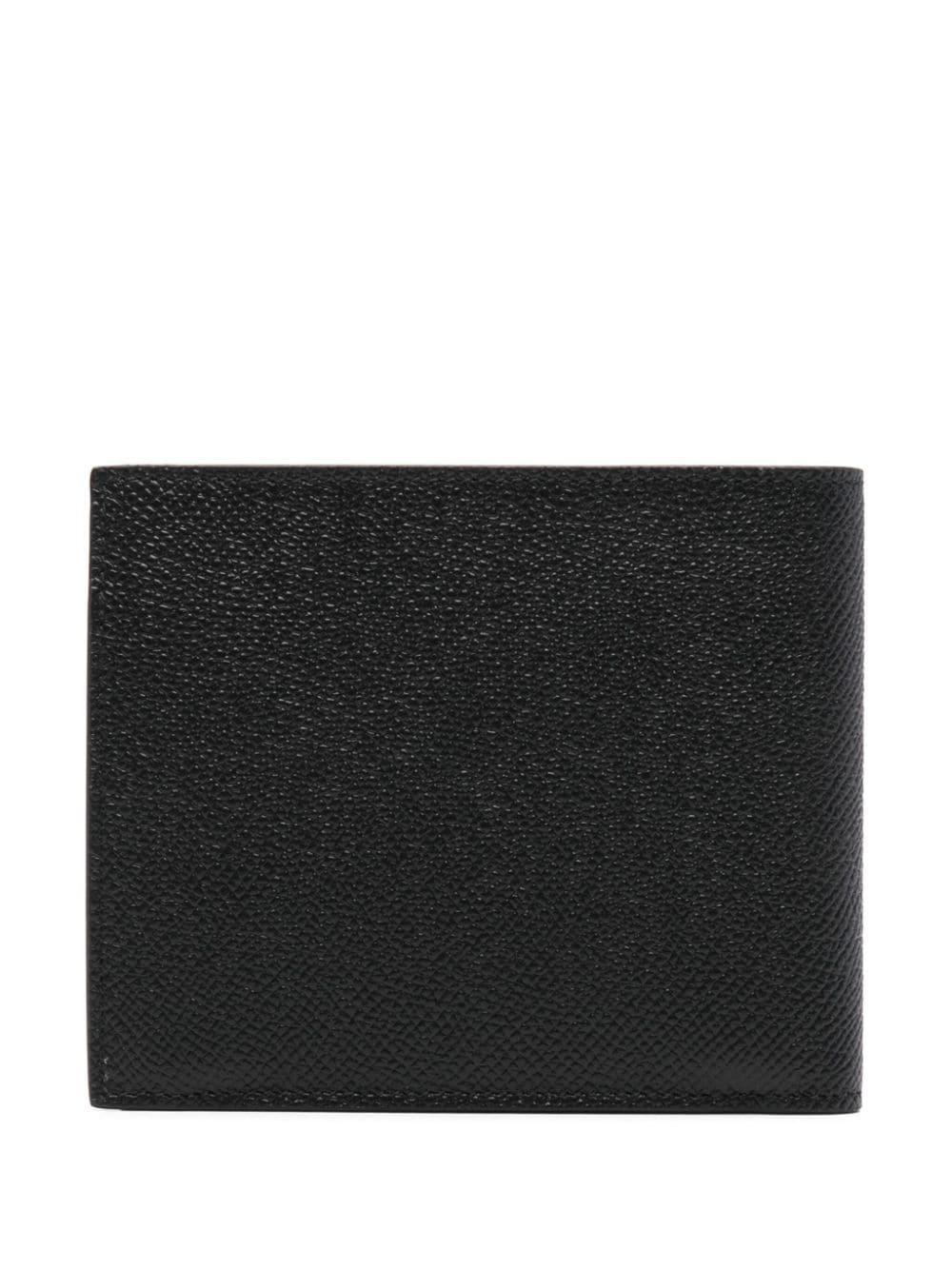 Gancini-plaque grained leather wallet - 2