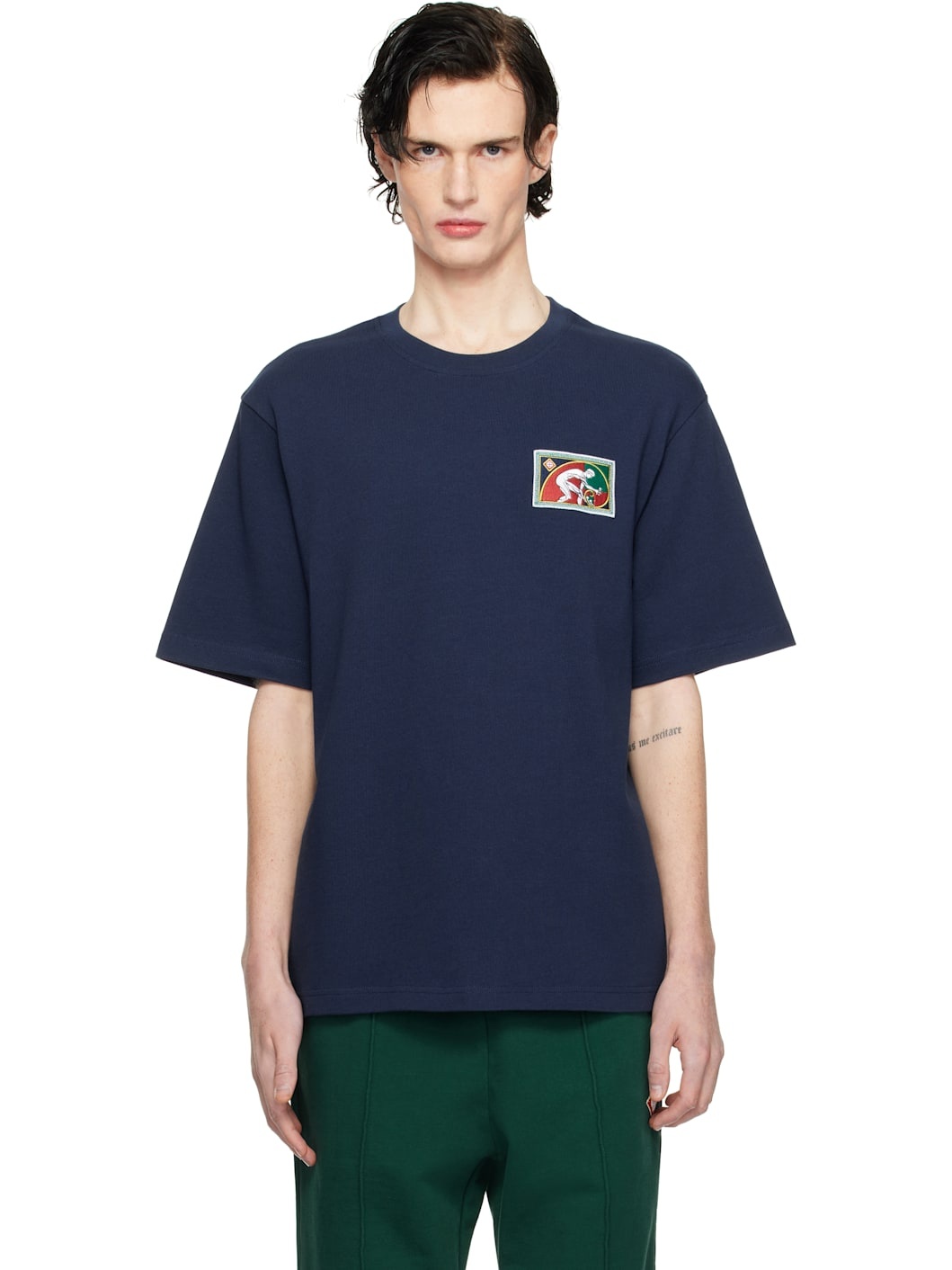 Navy Fibonacci Patch T-shirt - 1
