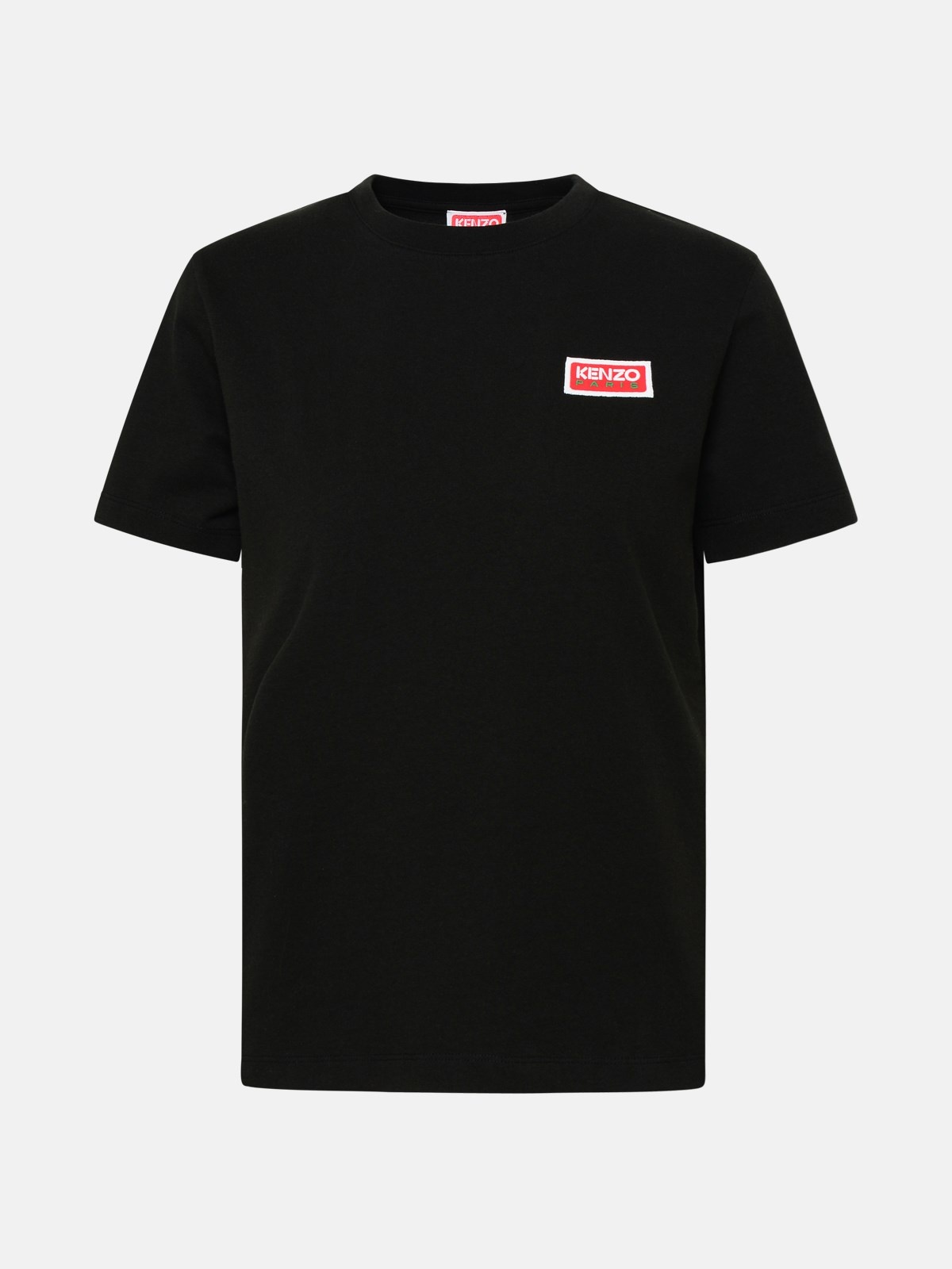 BLACK COTTON T-SHIRT - 1