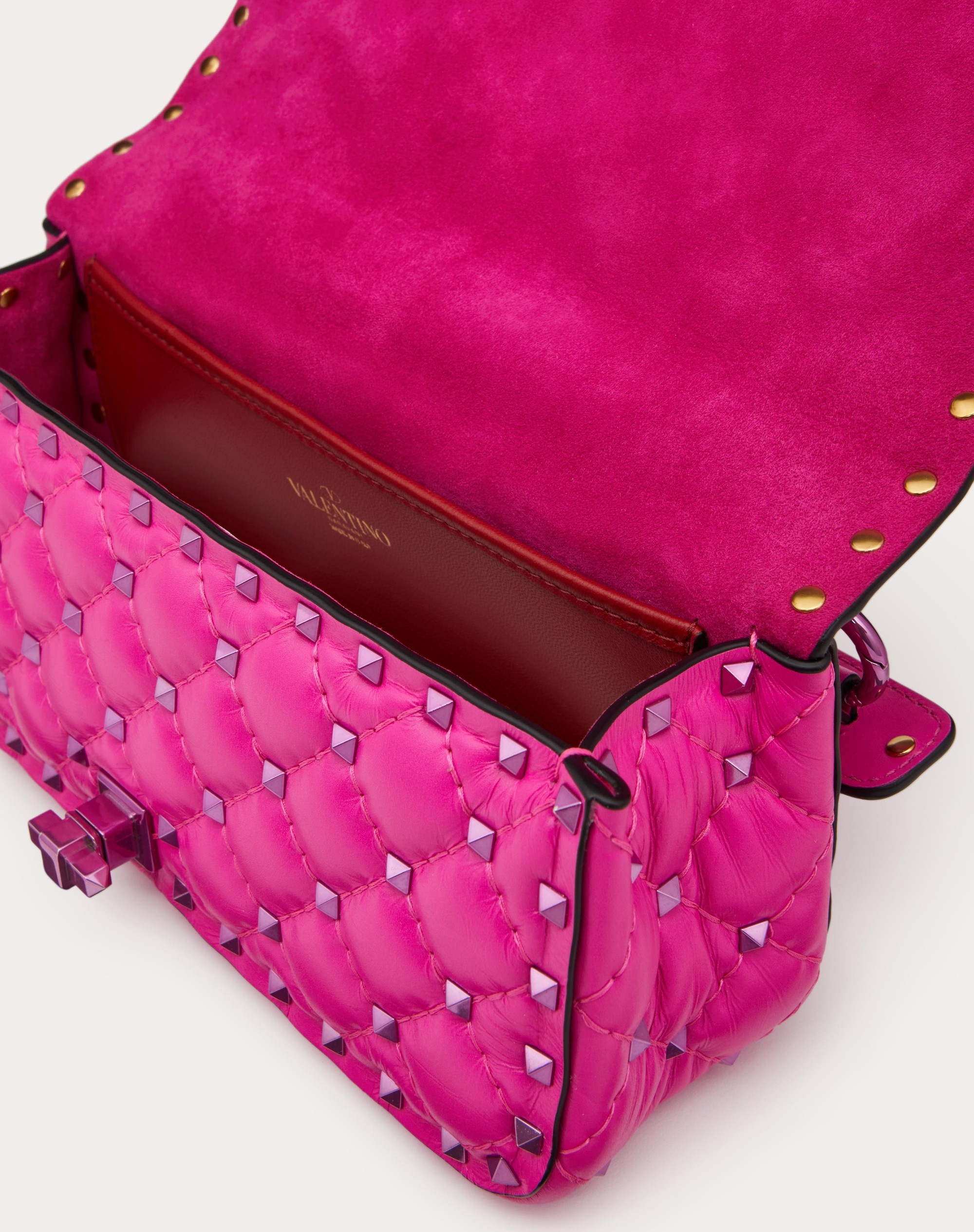 ROCKSTUD SPIKE CALFSKIN SHOULDER BAG - 4