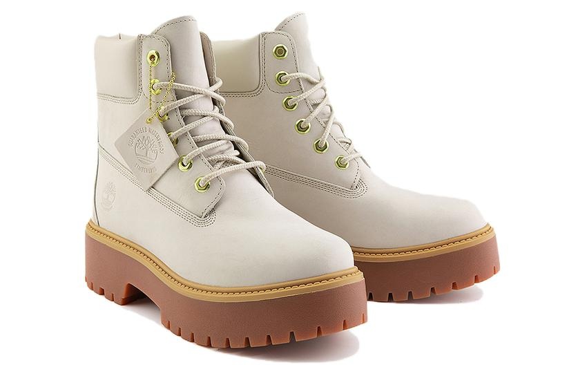 (WMNS) Timberland Stone Street 6 Inch Platform Waterproof Boot 'Light Taupe' A6AWZW - 3