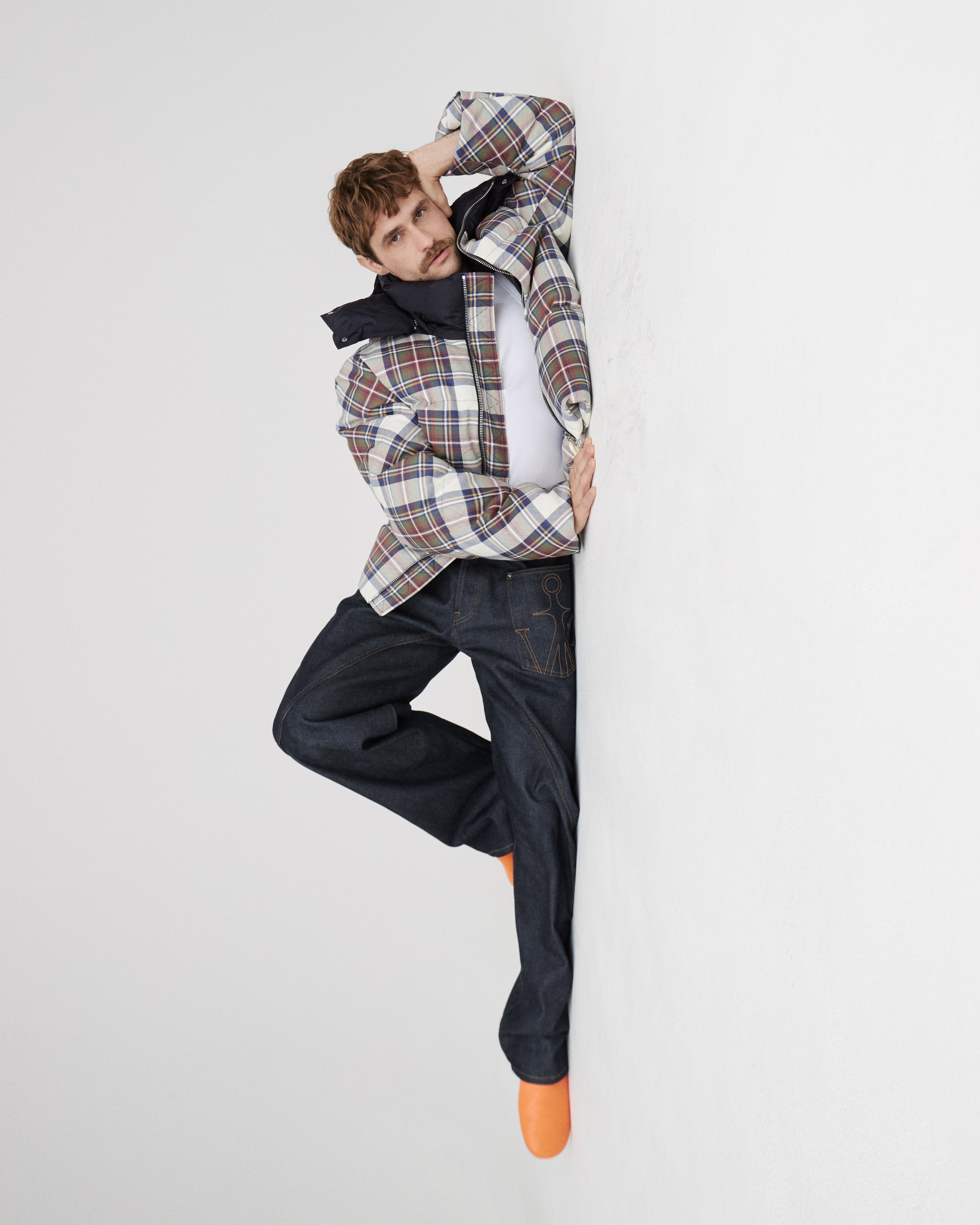 MENS JW ANDERSON X MONCLER PLAID PUFFER JACKET IN MULTI - 4